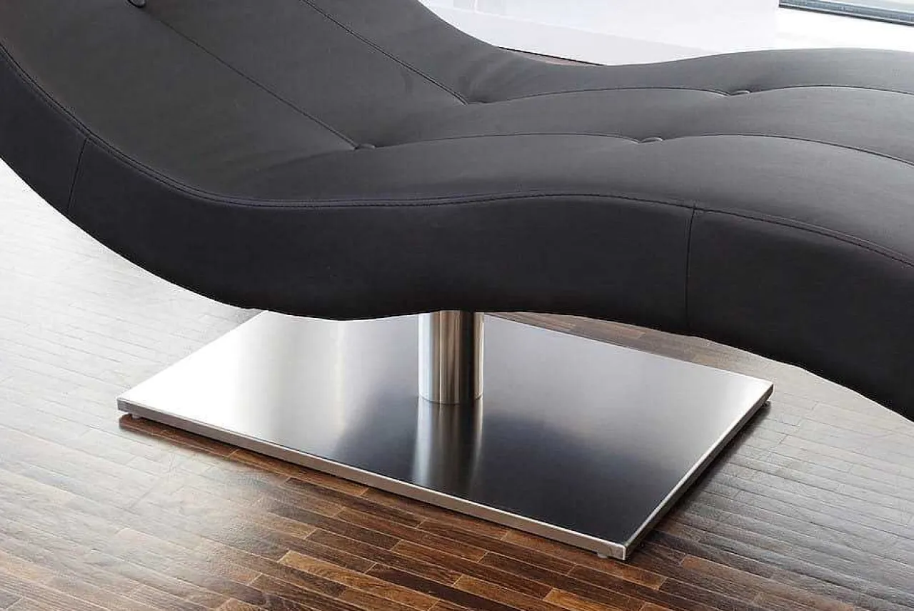 mutoni casual Relaxliege Kunstleder Schwarz 170> Relaxliegen