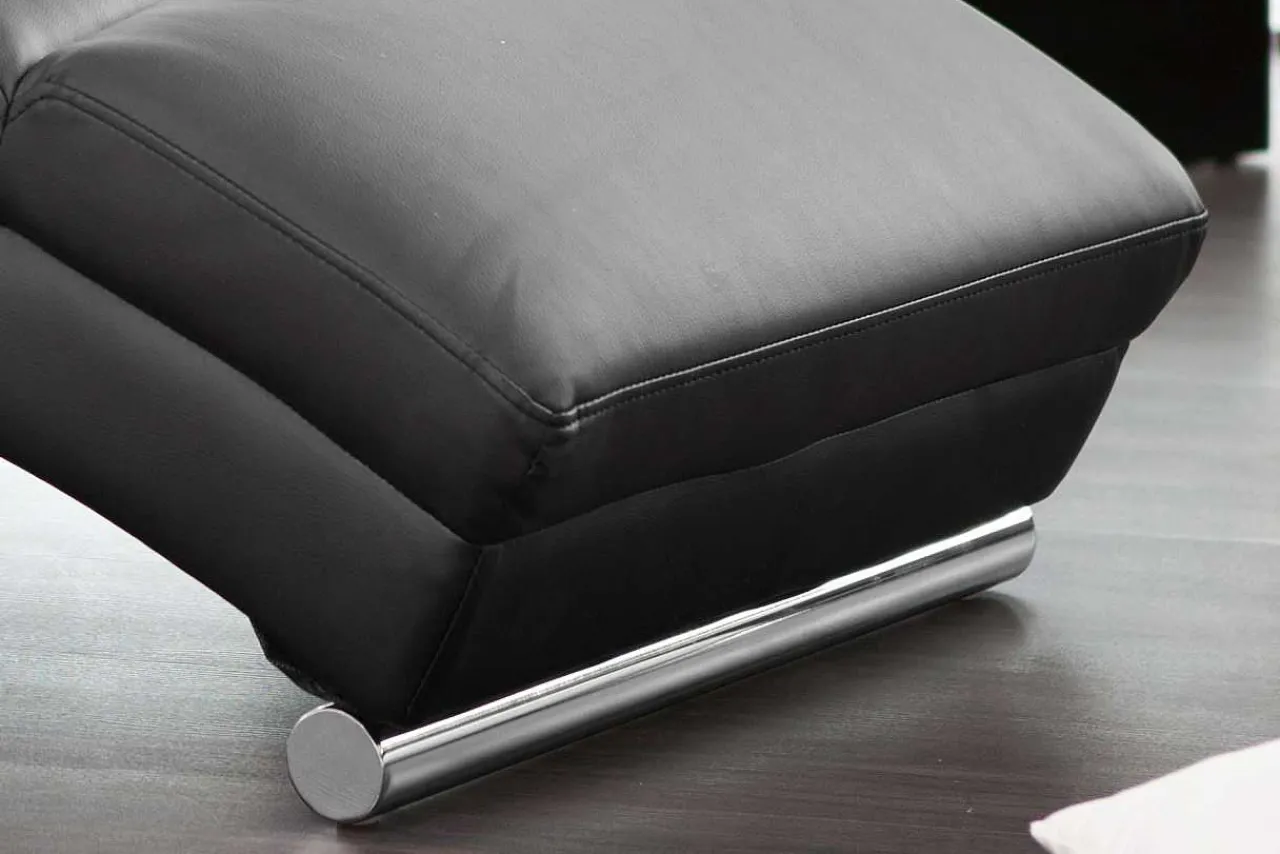 mutoni casual Relaxliege Kunstleder Schwarz> Relaxliegen