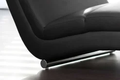 mutoni casual Relaxliege Kunstleder Schwarz><noscript><img width=