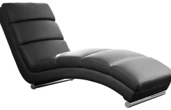 mutoni casual Relaxliege Kunstleder Schwarz><noscript><img width=