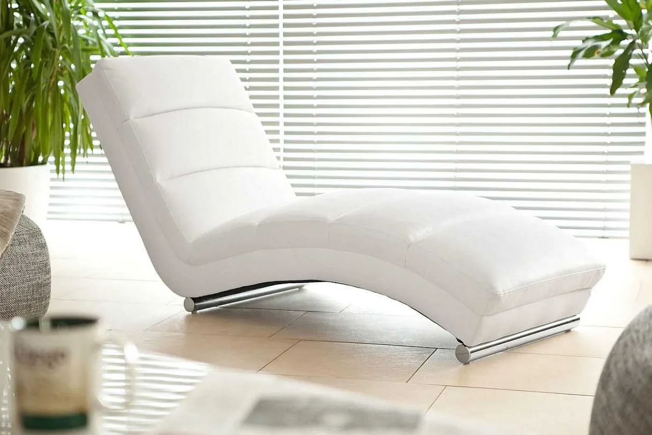 mutoni casual Relaxliege Kunstleder Weiss 170> Relaxliegen