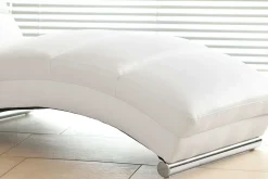 mutoni casual Relaxliege Kunstleder Weiss 170><noscript><img width=