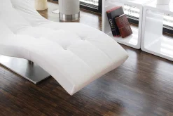 mutoni casual Relaxliege Kunstleder Weiss><noscript><img width=