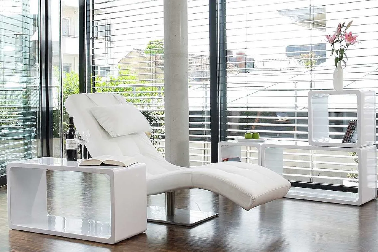 mutoni casual Relaxliege Kunstleder Weiss> Relaxliegen