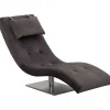 mutoni casual Relaxliege Samt Grau> Relaxliegen