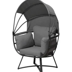 mutoni pleasure Relaxsessel Delos Grau Eiformig> Gartensessel