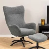 mutoni scandi Relaxsessel Mit Hocker Pipton Anthrazit> Relaxsessel