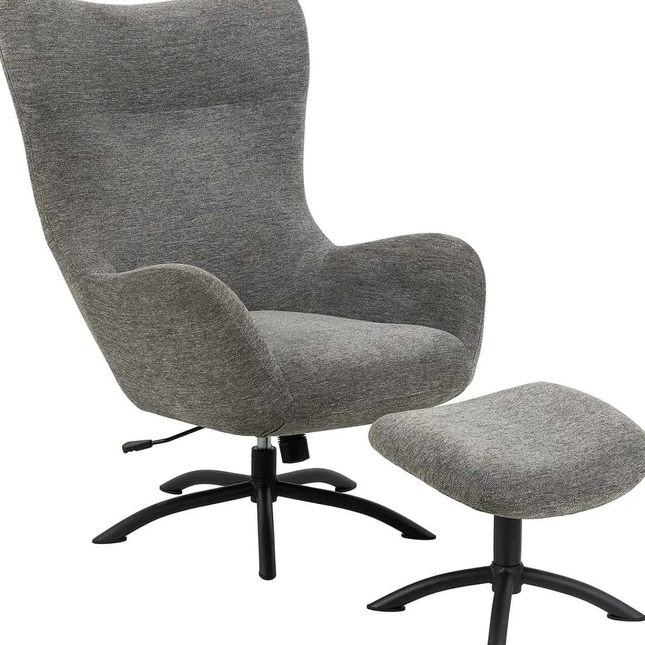 mutoni scandi Relaxsessel Mit Hocker Pipton Anthrazit> Relaxsessel