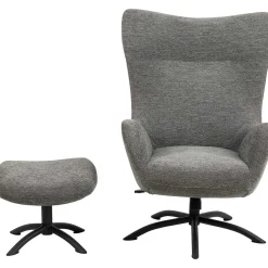 mutoni scandi Relaxsessel Mit Hocker Pipton Anthrazit><noscript><img width=