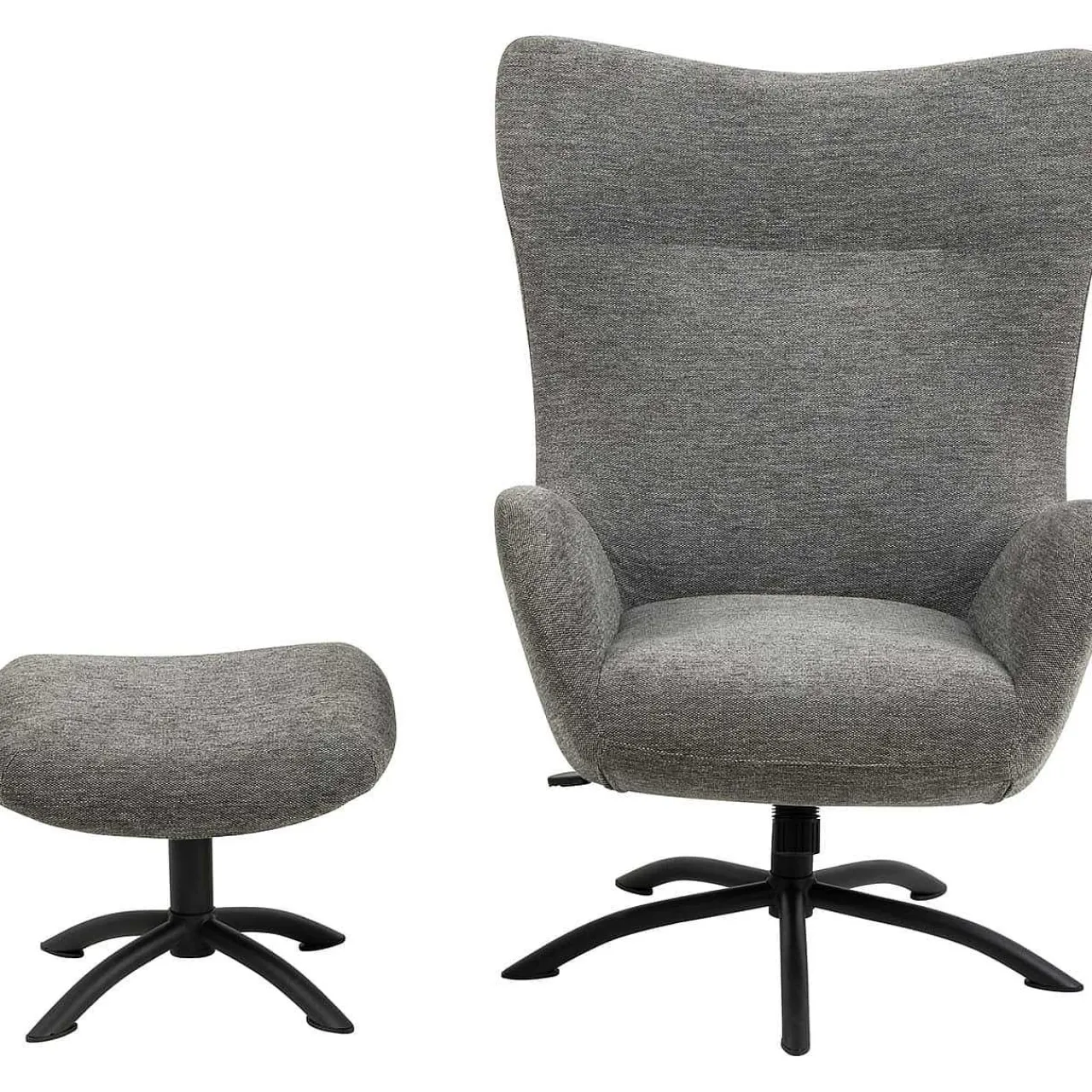 mutoni scandi Relaxsessel Mit Hocker Pipton Anthrazit> Relaxsessel