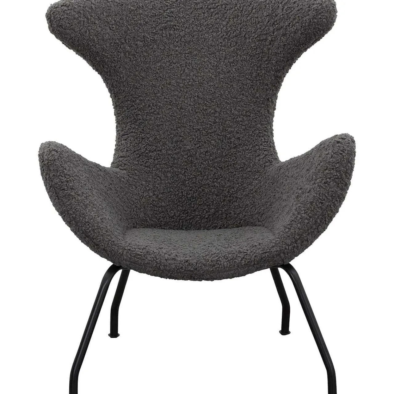 mutoni casual Relaxsessel Teddyfell Grau> Ohrensessel
