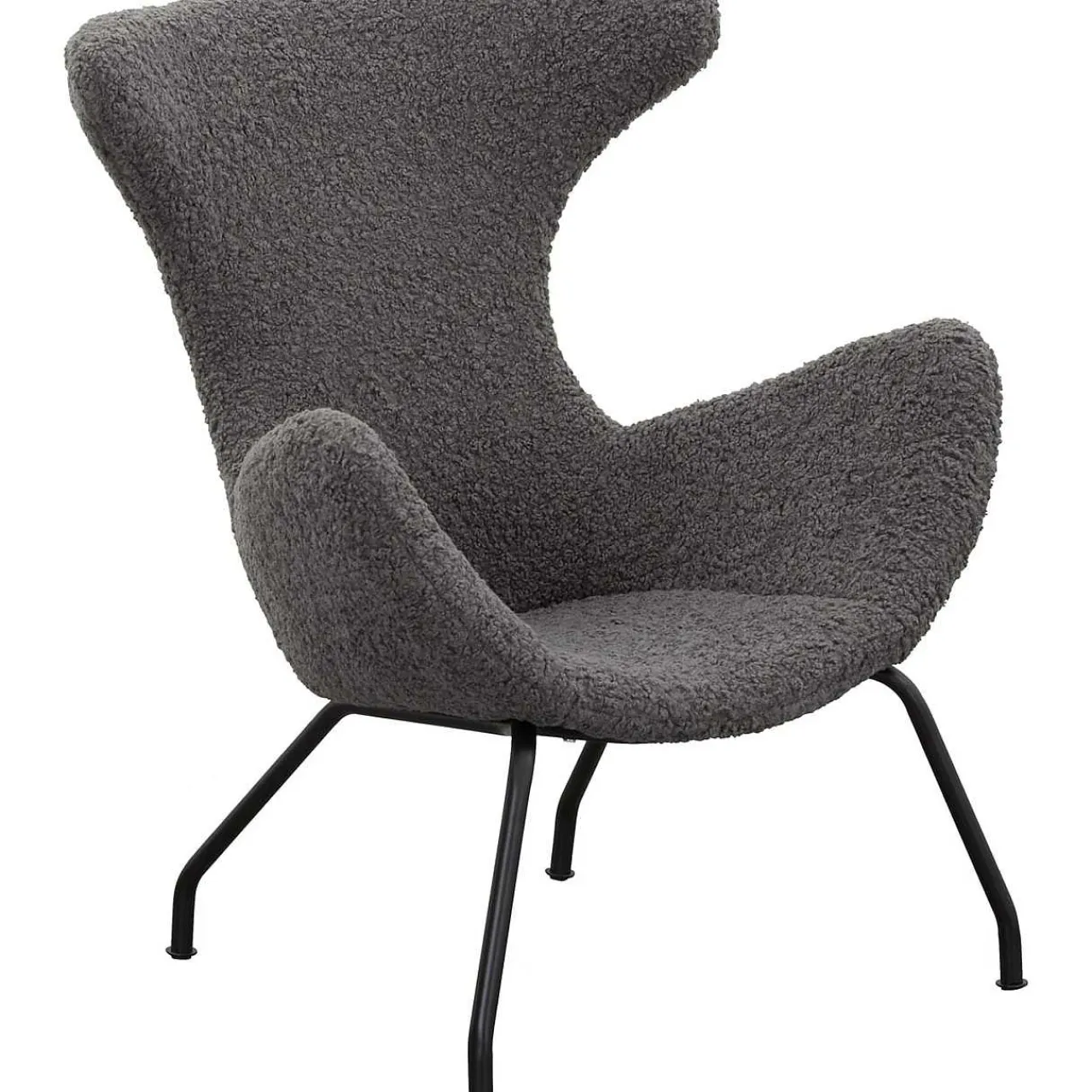 mutoni casual Relaxsessel Teddyfell Grau> Ohrensessel