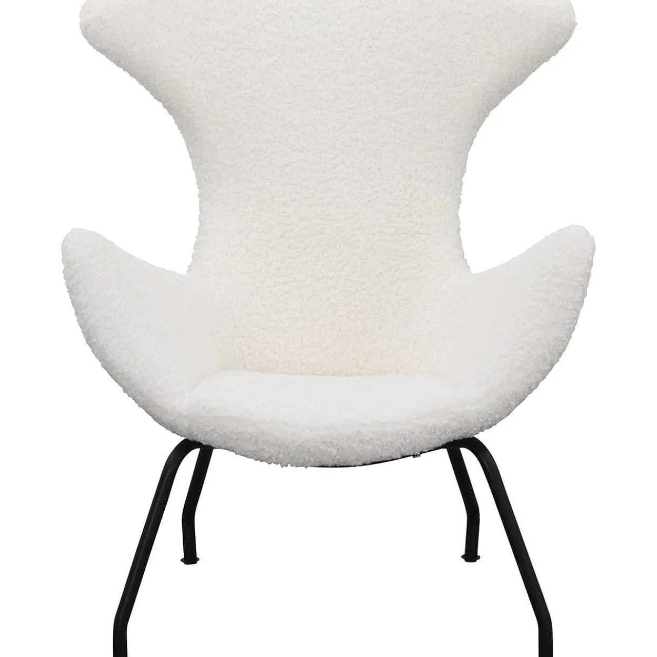 mutoni casual Relaxsessel Teddyfell Weiss> Ohrensessel