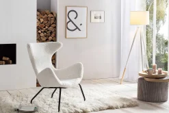 mutoni casual Relaxsessel Teddyfell Weiss><noscript><img width=
