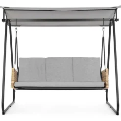 mutoni lifestyle Schaukelstuhl Easy 3-Sitzer Grau> Hollywoodschaukel