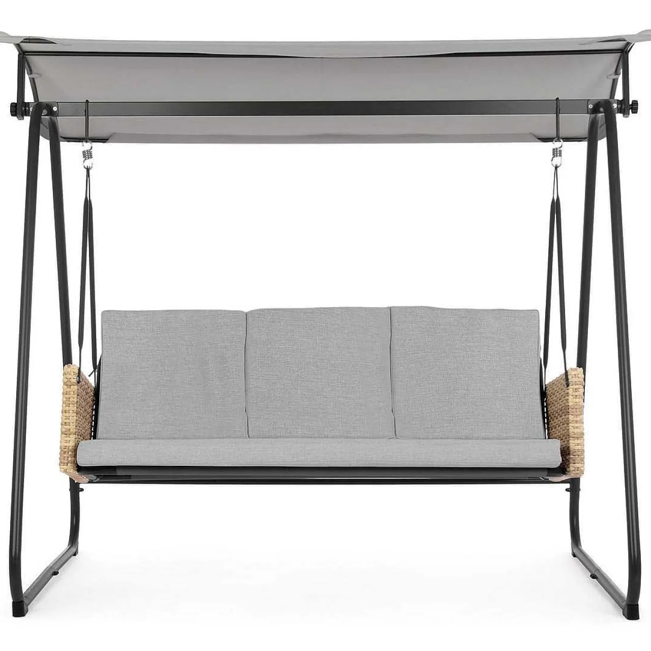 mutoni lifestyle Schaukelstuhl Easy 3-Sitzer Grau> Hollywoodschaukel