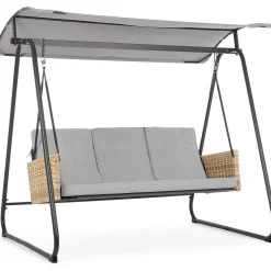 mutoni lifestyle Schaukelstuhl Easy 3-Sitzer Grau><noscript><img width=
