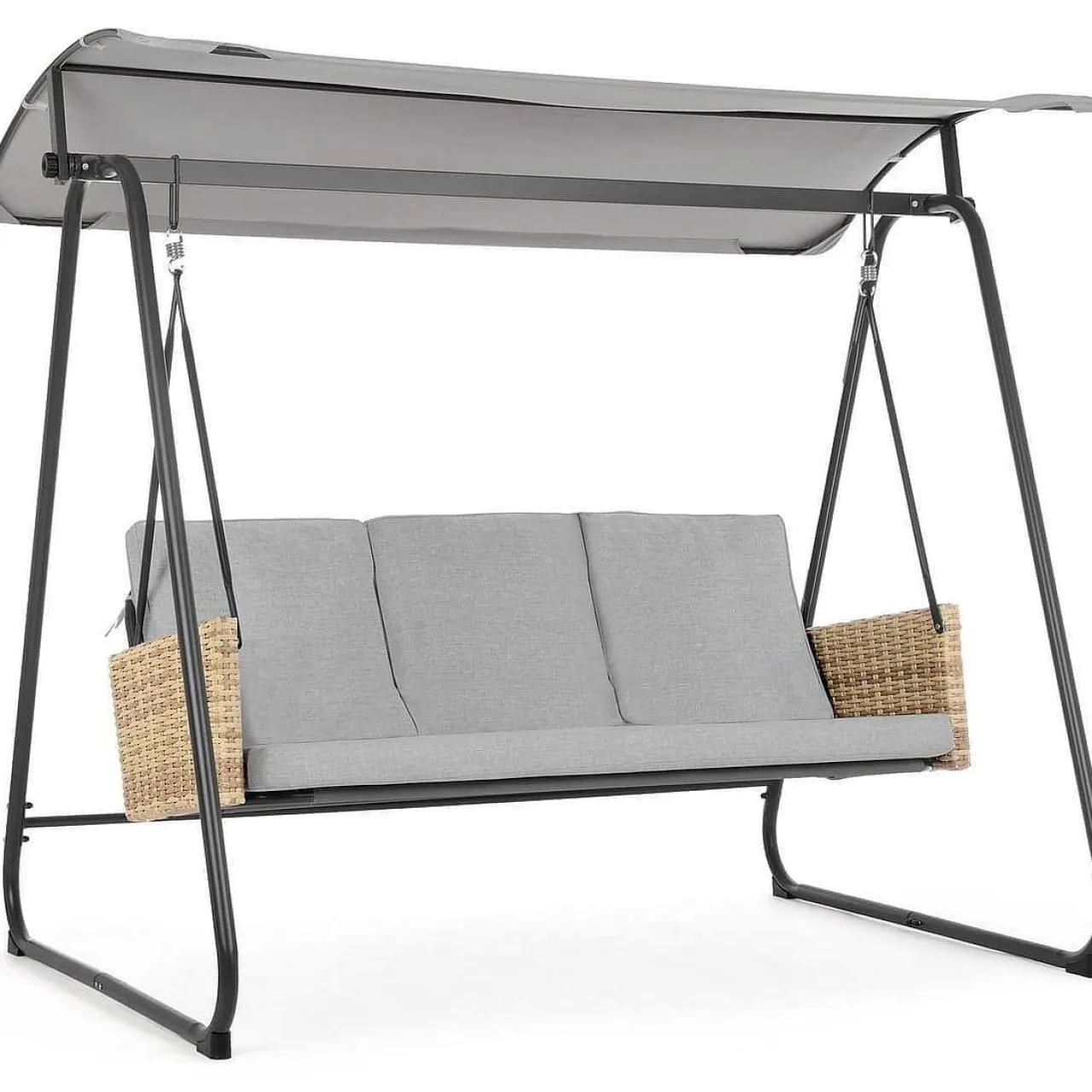mutoni lifestyle Schaukelstuhl Easy 3-Sitzer Grau> Hollywoodschaukel