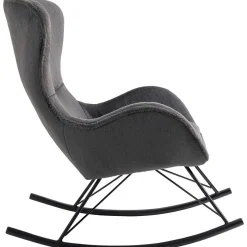 mutoni casual Schaukelstuhl In Lammfelloptik Zebstix Dunkelgrau><noscript><img width=