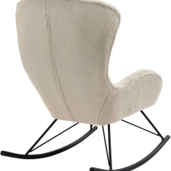 mutoni casual Schaukelstuhl In Lammfelloptik Zebstix Beige> Relaxsessel
