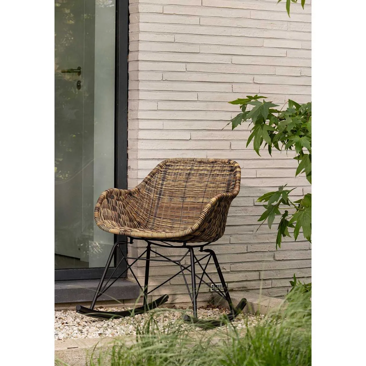 mutoni living Schaukelstuhl Minka Natur> Gartensessel