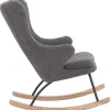 mutoni casual Schaukelstuhl Teddyfell Grau> Relaxsessel
