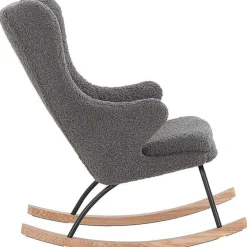 mutoni casual Schaukelstuhl Teddyfell Grau> Relaxsessel
