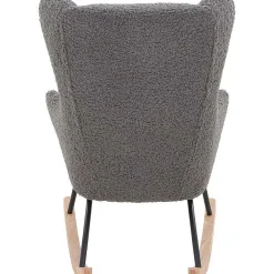 mutoni casual Schaukelstuhl Teddyfell Grau> Relaxsessel