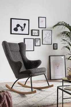 mutoni casual Schaukelstuhl Teddyfell Grau><noscript><img width=