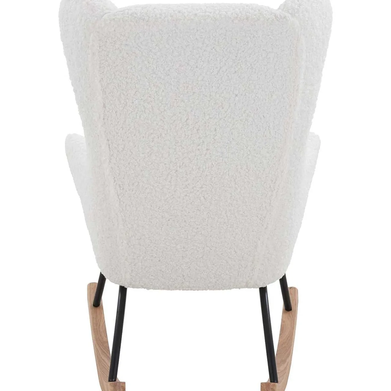 mutoni casual Schaukelstuhl Teddyfell Weiss> Relaxsessel