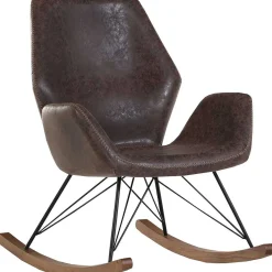 mutoni prime Schaukelstuhl Tottori Dunkelbraun> Relaxsessel