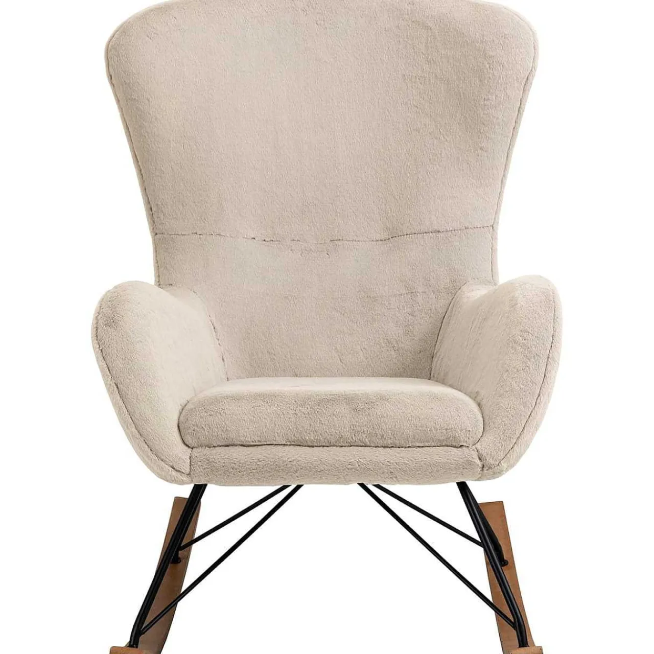 mutoni casual Schaukelstuhl Zebstix Beige> Relaxsessel