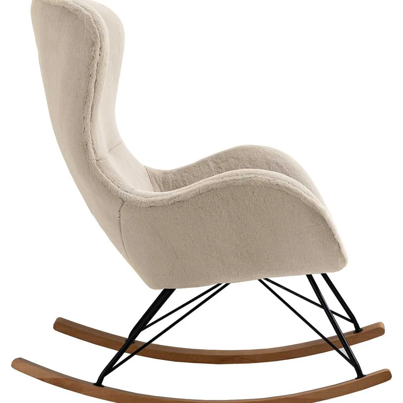 mutoni casual Schaukelstuhl Zebstix Beige> Relaxsessel