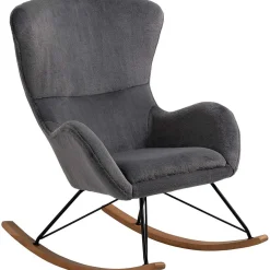 mutoni casual Schaukelstuhl Zebstix Dunkelgrau> Relaxsessel