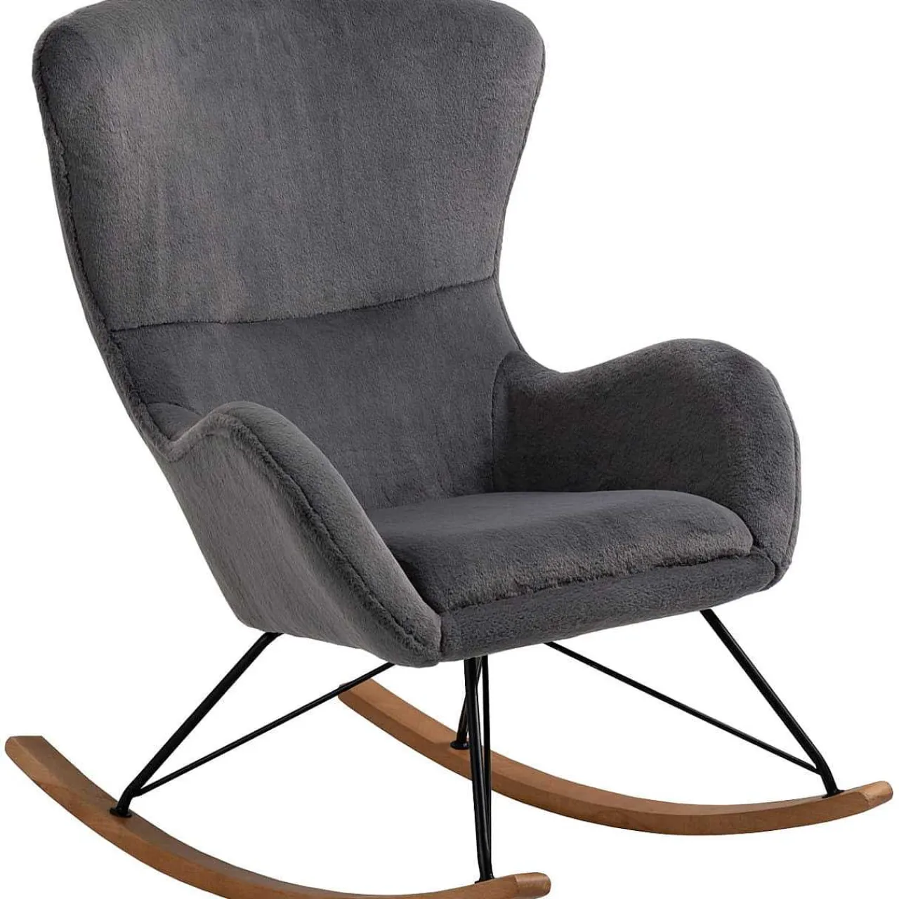 mutoni casual Schaukelstuhl Zebstix Dunkelgrau> Relaxsessel