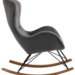 mutoni casual Schaukelstuhl Zebstix Dunkelgrau> Relaxsessel