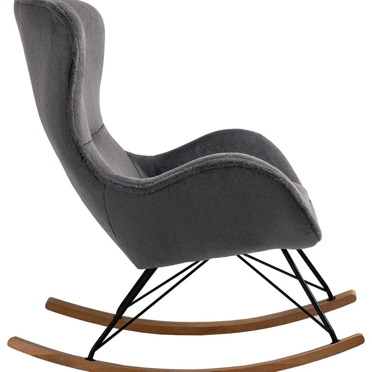 mutoni casual Schaukelstuhl Zebstix Dunkelgrau> Relaxsessel