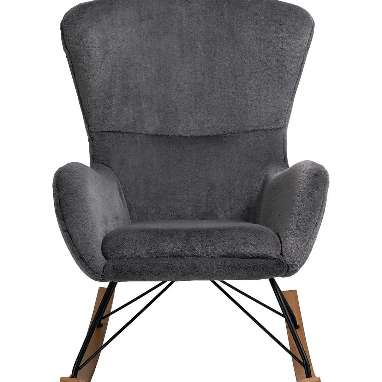mutoni casual Schaukelstuhl Zebstix Dunkelgrau> Relaxsessel