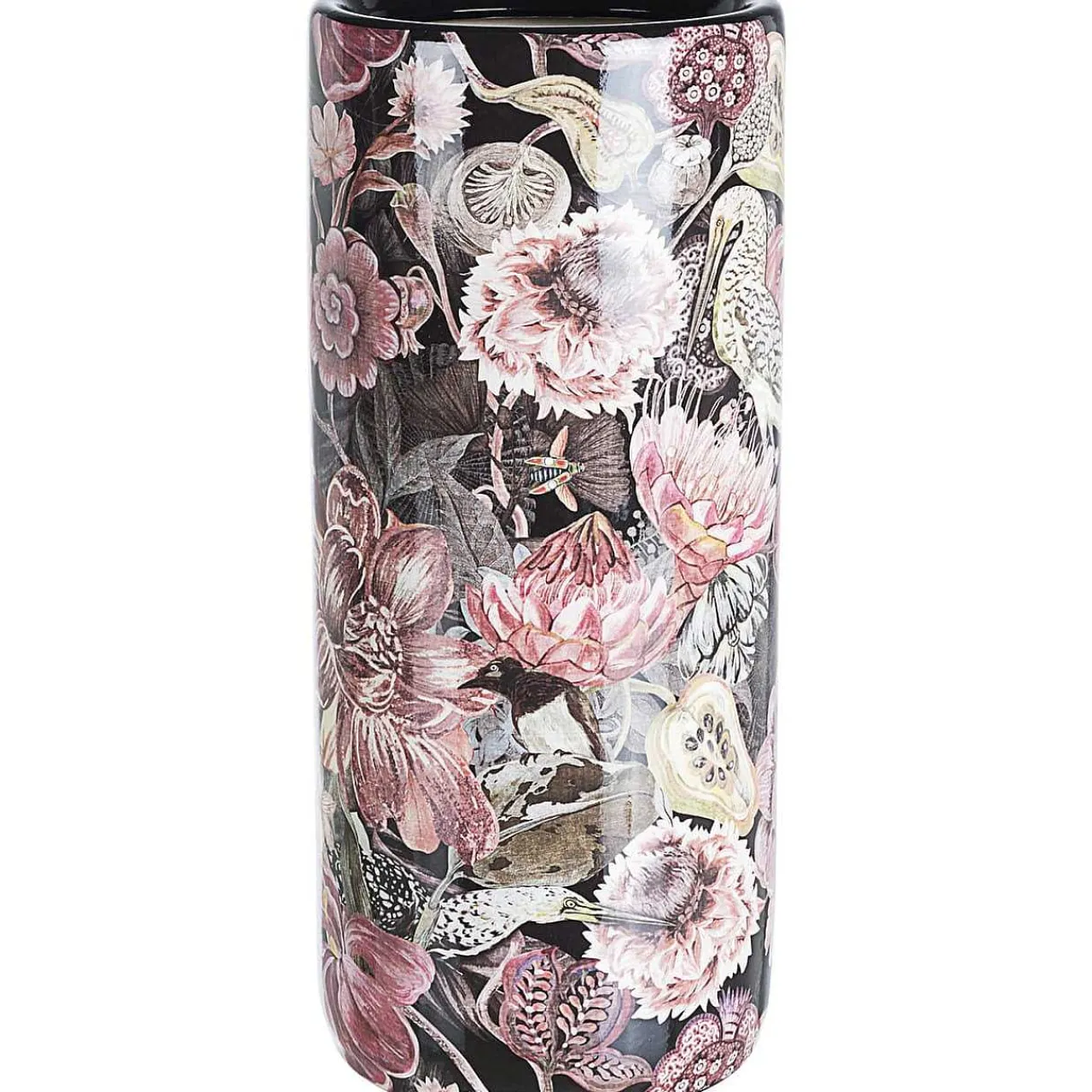 mutoni lifestyle Schirmständer Blumen Rosa Porzellan H46> Schirmständer