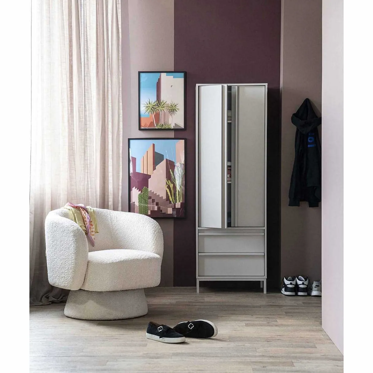 By-Boo Schrank Boaz Beige 60X180> Schränke