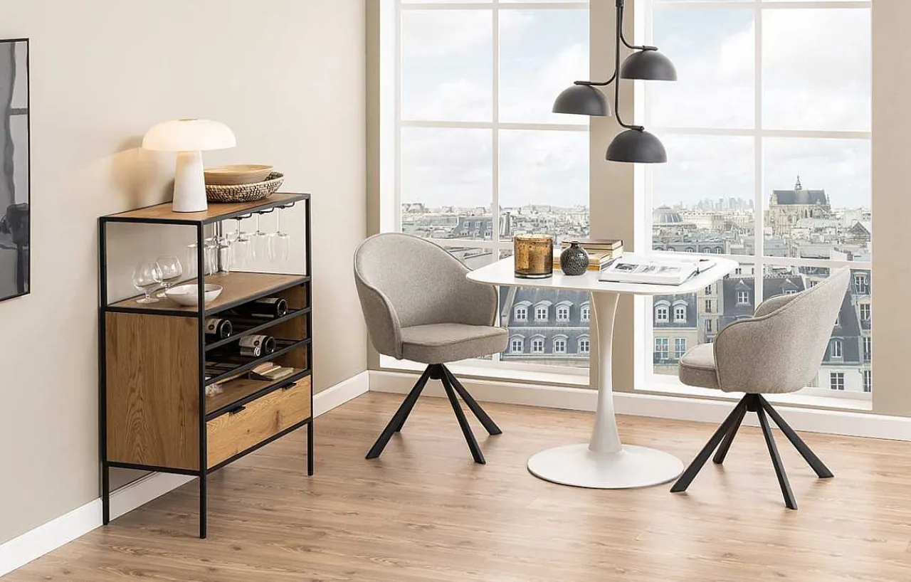 mutoni scandi Schrank Multiple Bronx Metall Braun 105> Barschränke & Bartheken