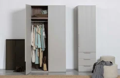 mutoni living Schrank Rens 2-Turig Kieselgrau 110X210><noscript><img width=