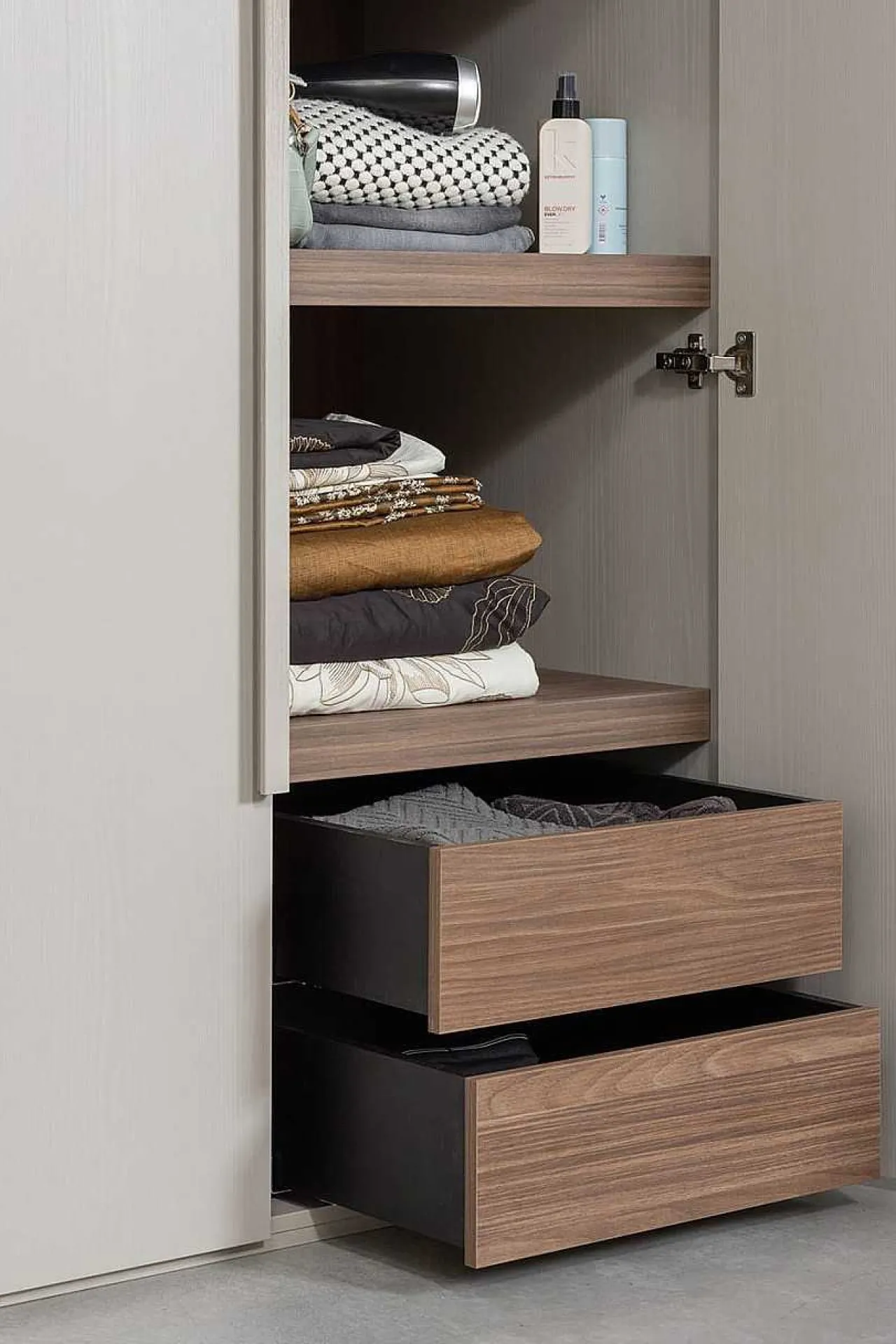 mutoni living Schrank Rens 2-Turig Kieselgrau 110X210> Kleiderschränke
