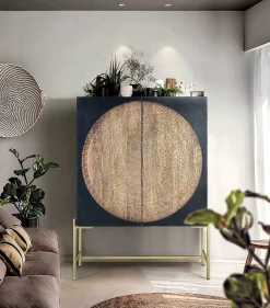 mutoni inspiration Schrank Rondo Mangoholz Dunkelbraun 100X143> Schränke