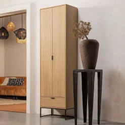 mutoni living Schrank Silas Eiche Natur 60X210> Schränke