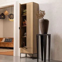 mutoni living Schrank Silas Eiche Natur 60X210><noscript><img width=