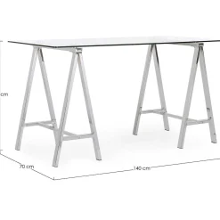 mutoni lifestyle Schreibtisch Alchimia Chrom 140X70><noscript><img width=