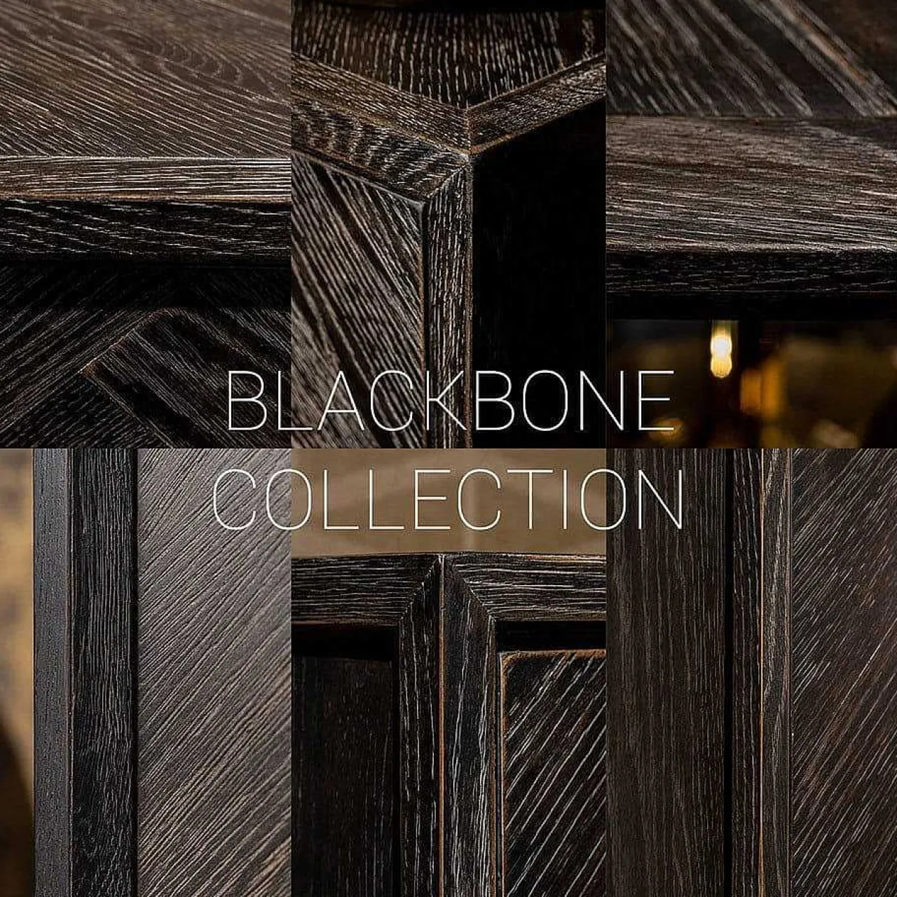 Richmond Interiors Schreibtisch Blackbone Schwarz Messing 140> Bürotische