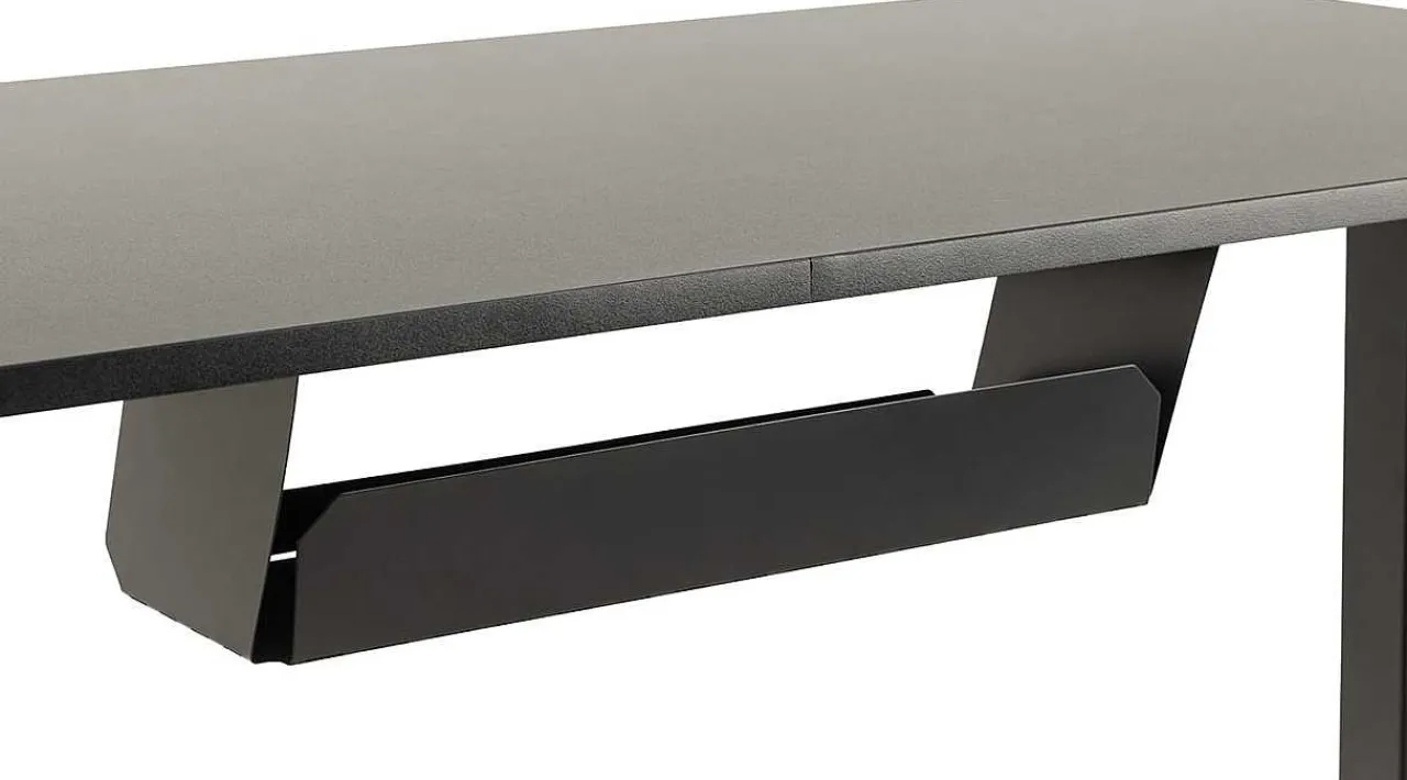 mutoni scandi Schreibtisch Caledonia Schwarz Hohenverstellbar 120> Bürotische
