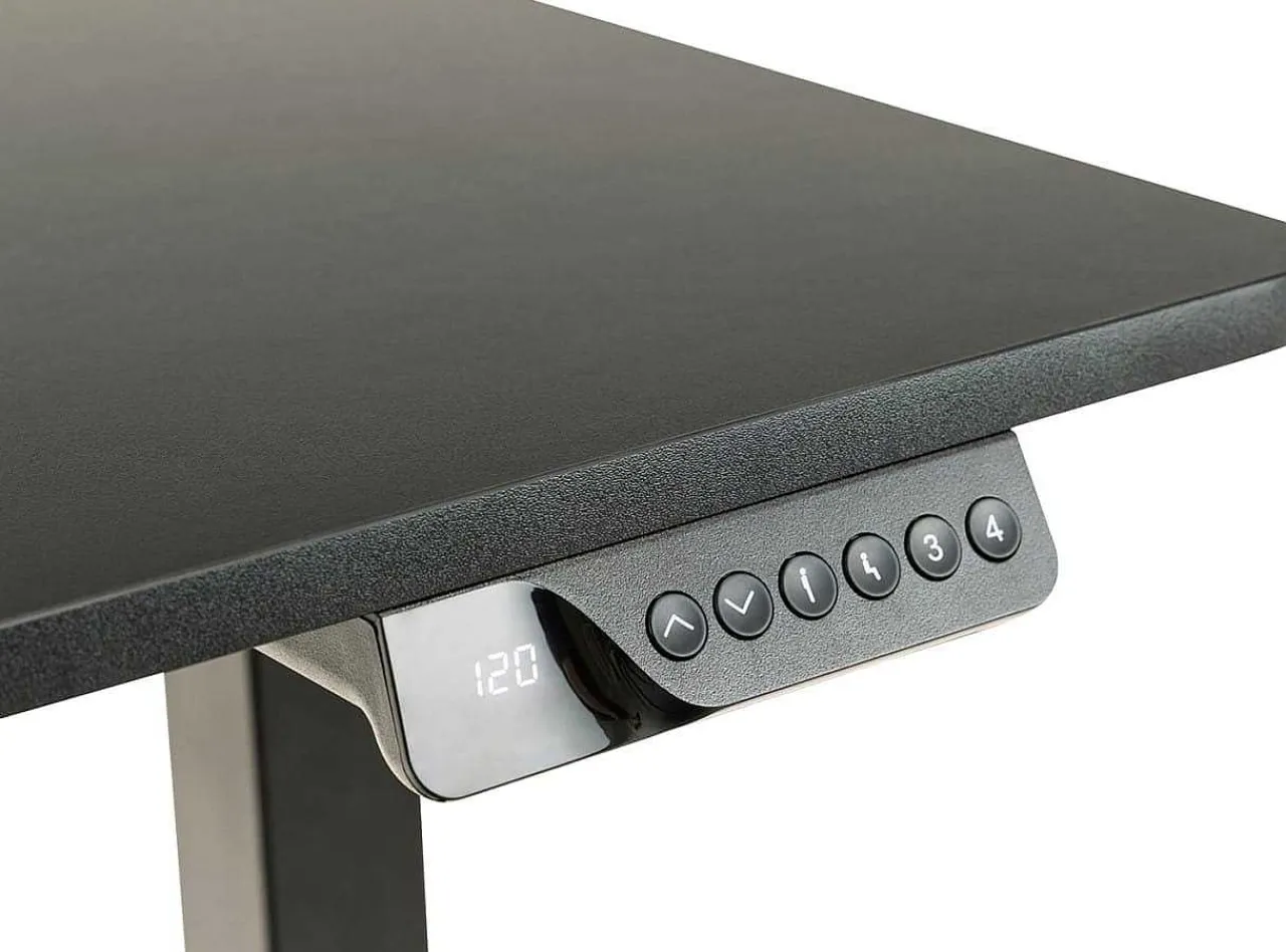 mutoni scandi Schreibtisch Caledonia Schwarz Hohenverstellbar 120> Bürotische